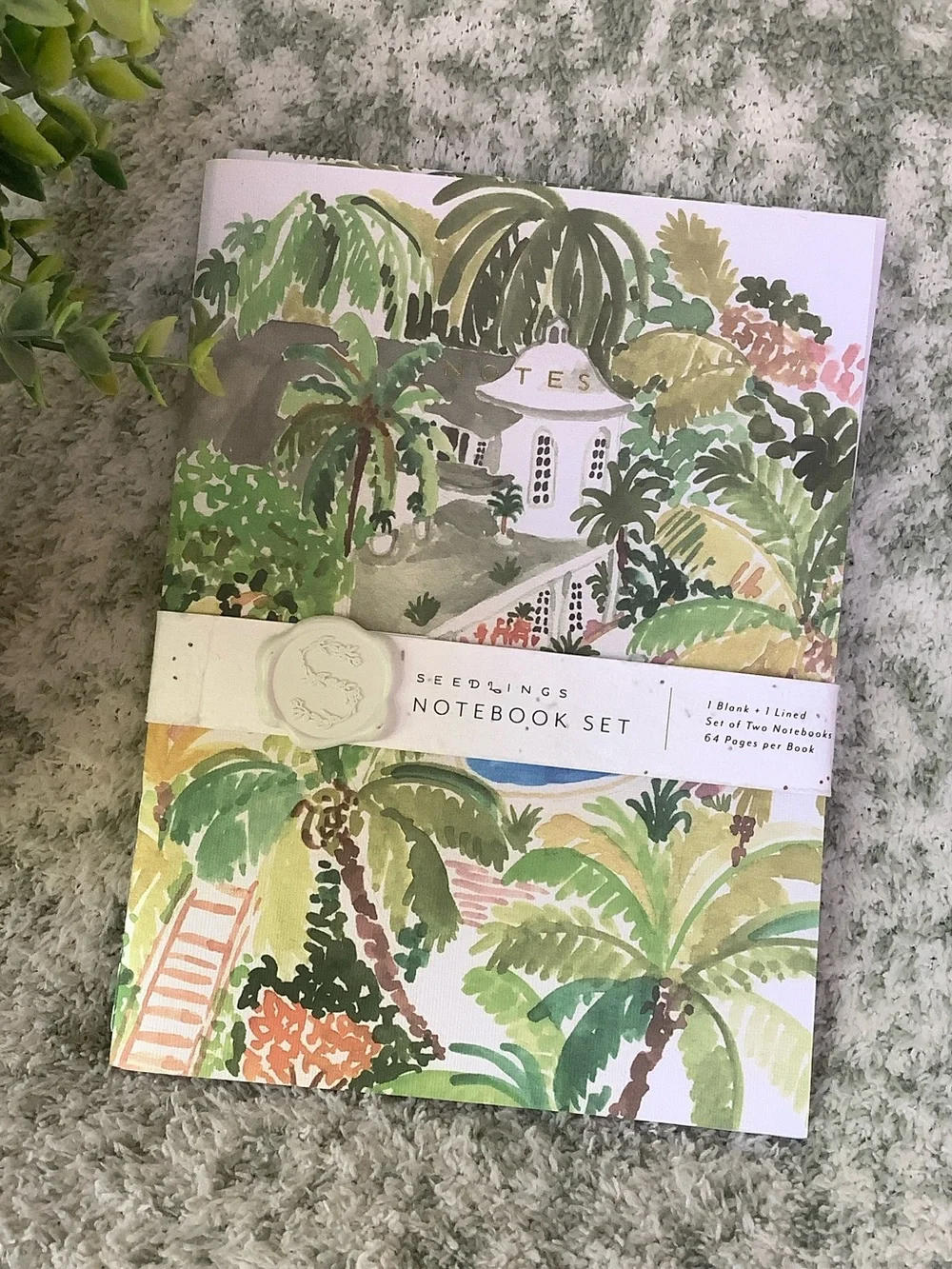 Seedlings Tropical Journal Notebook set of Two NWT 64pgs per book softcovers